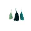 Pompon Tassel In Camaieu Blue Wool 8cm 3 Pieces