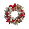 Christmas Lighted Wreath Creative Pink Decor Mall Window Door Wall Hanging Holiday Festive Atmosphere Ornament