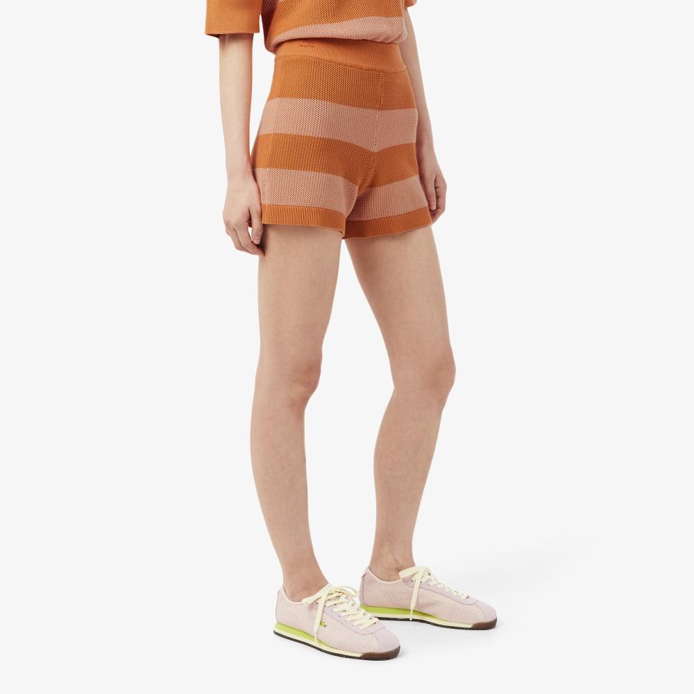 [lacoste] Women's Bold Stripe Shorts GF9891-56G4IM