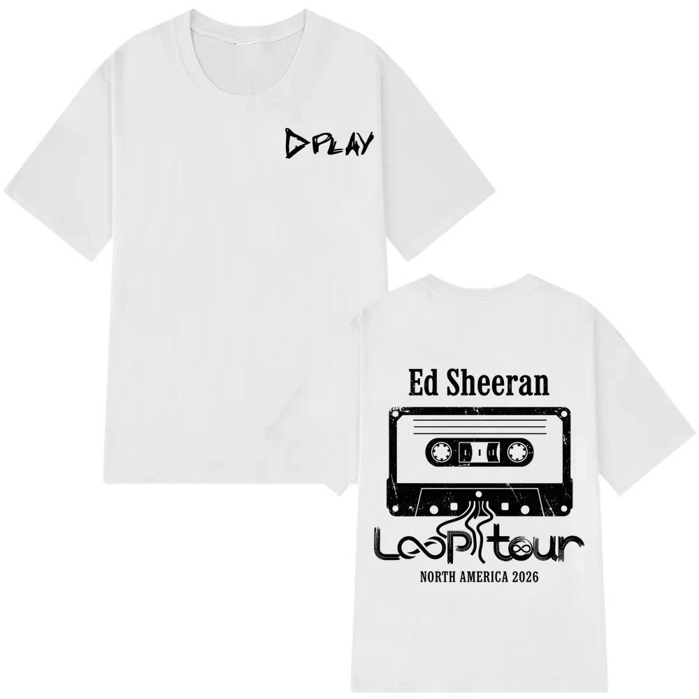 Ed Sheeran Loop Tour 2026 Vintage Graphic Tees Men Women Fashion Clothing Unisex Streetwear Trendy Cotton Classic hot product