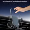 Cross-Border Aluminum Car Phone Holder for Horizontal & Vertical Screens with Gravity Induction.