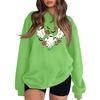Women's Fashion Round Neck Long Sleeve Hoodie Halloween Small Print Hoodie