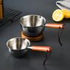 304 Stainless Steel  Frying Pan 120Ml/200Ml/300Ml Spill-Proof Mini Soup And Milk Pot Anti-Scald Kitchen Tools Accessories