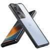 Роскошный Гибридный Алюминиевый Металлический PC Бампер Чехол для Motorola Edge 50 Ultra/Fusion/Pro - Прозрачная Матовая Задняя Панель Ударопрочные Чехлы для Мобильного Телефона