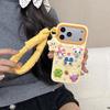 Забавный 3D Мультяшный Чехол-Ремешок Tamagotchi Для iPhone 12 13 14 15 16 Plus 17 Pro Max Мягкий Силиконовый Ударопрочный Задний Чехол