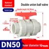 Rongsheng PPH High-Temperature Resistant Double Union Ball Valve, Hot Melt Socket PPR Water Valve DN25 DN50.