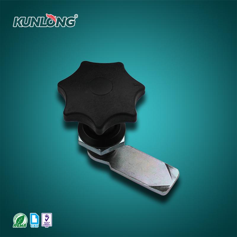 SK1-097-1 PA-6 Plastic Star Cam Lock with Chrome Plated Finish Zinc Material for Control Boxes