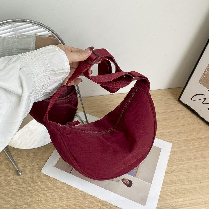 Нишевая повседневная мужская и женская нейлоновая сумка-пельмень, студенческая наплечная сумка, универсальная модная новая трендовая сумка для отдыха