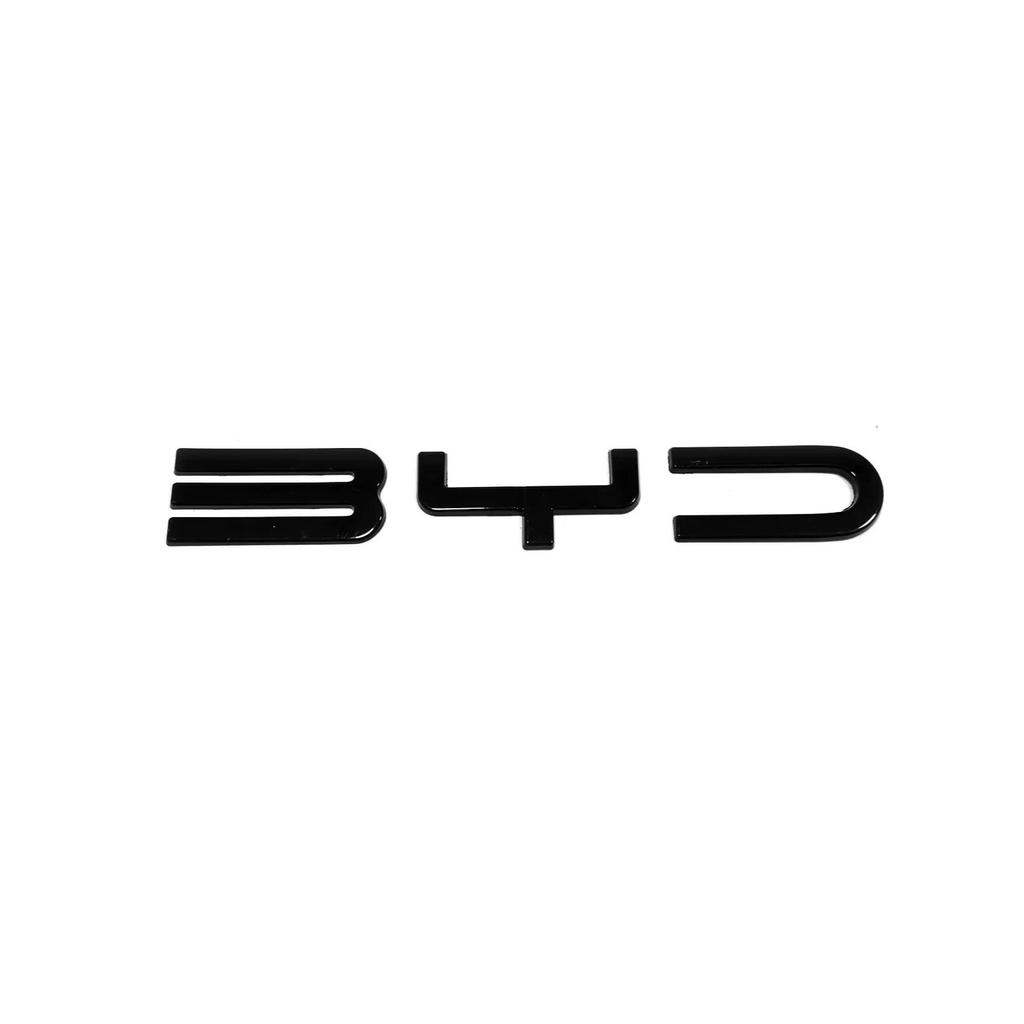For BYD SEAl EV DMi 2024 2025 Car Front Bumper Emblem Badge Decal ABS Black Carbon Refit Sticker Car Accessories
