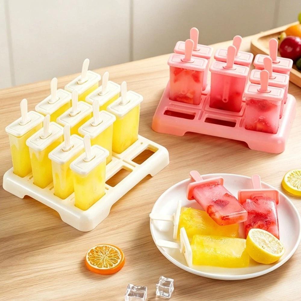 DIY Homemade Ice Box Creative Design Popsicle Mold Cube Tray Ice Cream Popsicle Mold Kitchen Use
