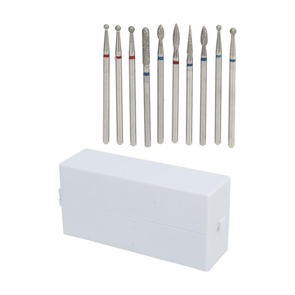 30pcs Portable & Durable Nail Drill Bits Set Professional Nail Art Accessory Organization