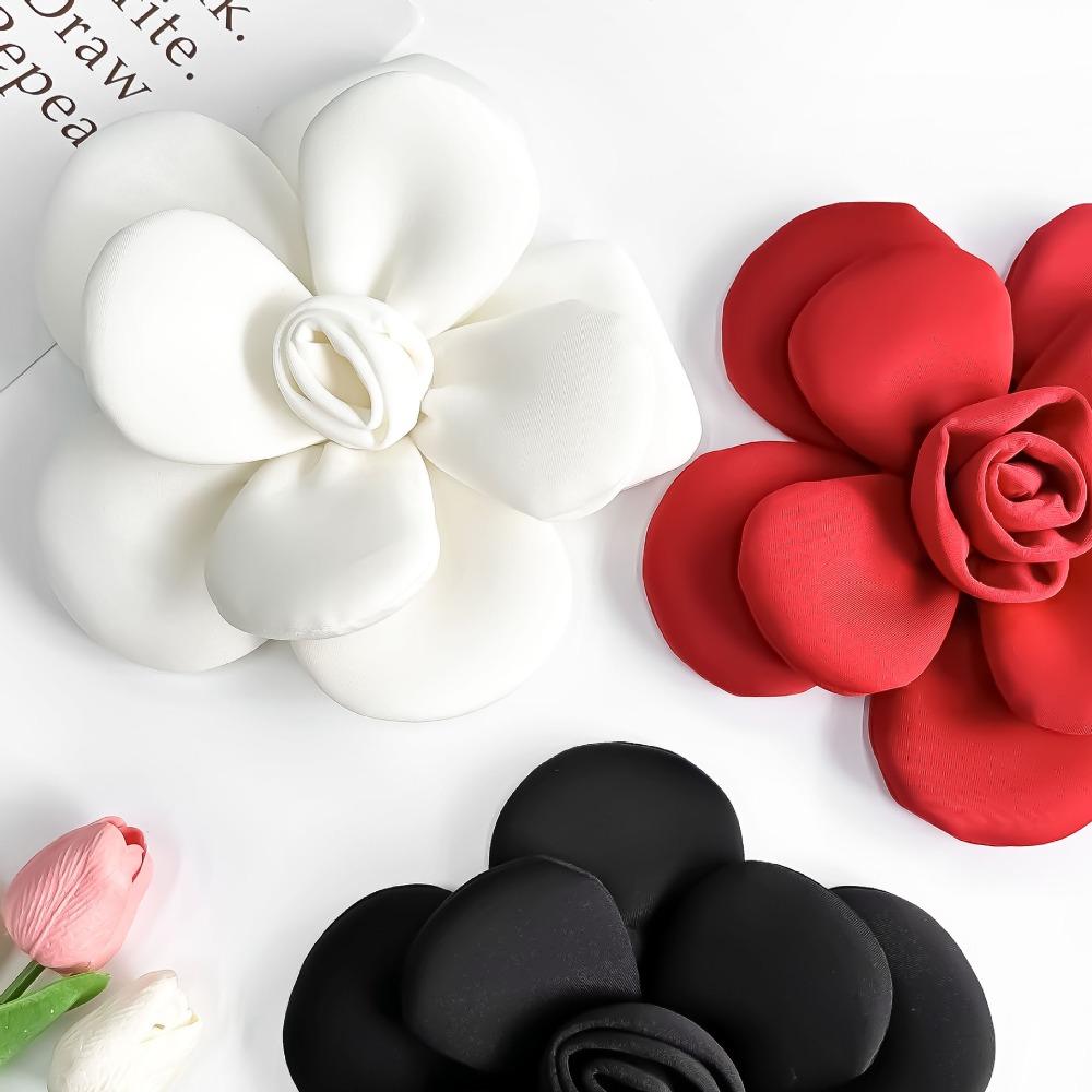 Exquisite Large Flower Corsage Soft Formal Dress Badge 22cm Camellia Brooch  Clothing Accessory