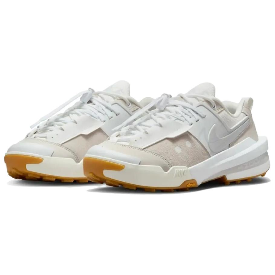 Sacai x Nike Zegamadome Белые с резиновой подошвой Унисекс Кроссовки Summit-White Gum-Light-Brown HQ8618-100