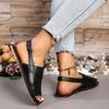 Модная высококачественная женская обувь 2024 года, летние новые женские повседневные сандалии, модные большие размеры, пляжная обувь с открытым носком, Zapatos