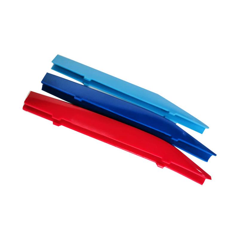 БМВ 7 серии (2016-2018) Трехцветные декоративные полоски для решетки радиатора, 6 зажимов