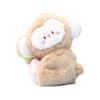 Rabbit Monkey And Plush Keychain With Carrot Peach Design For Backpack Decor