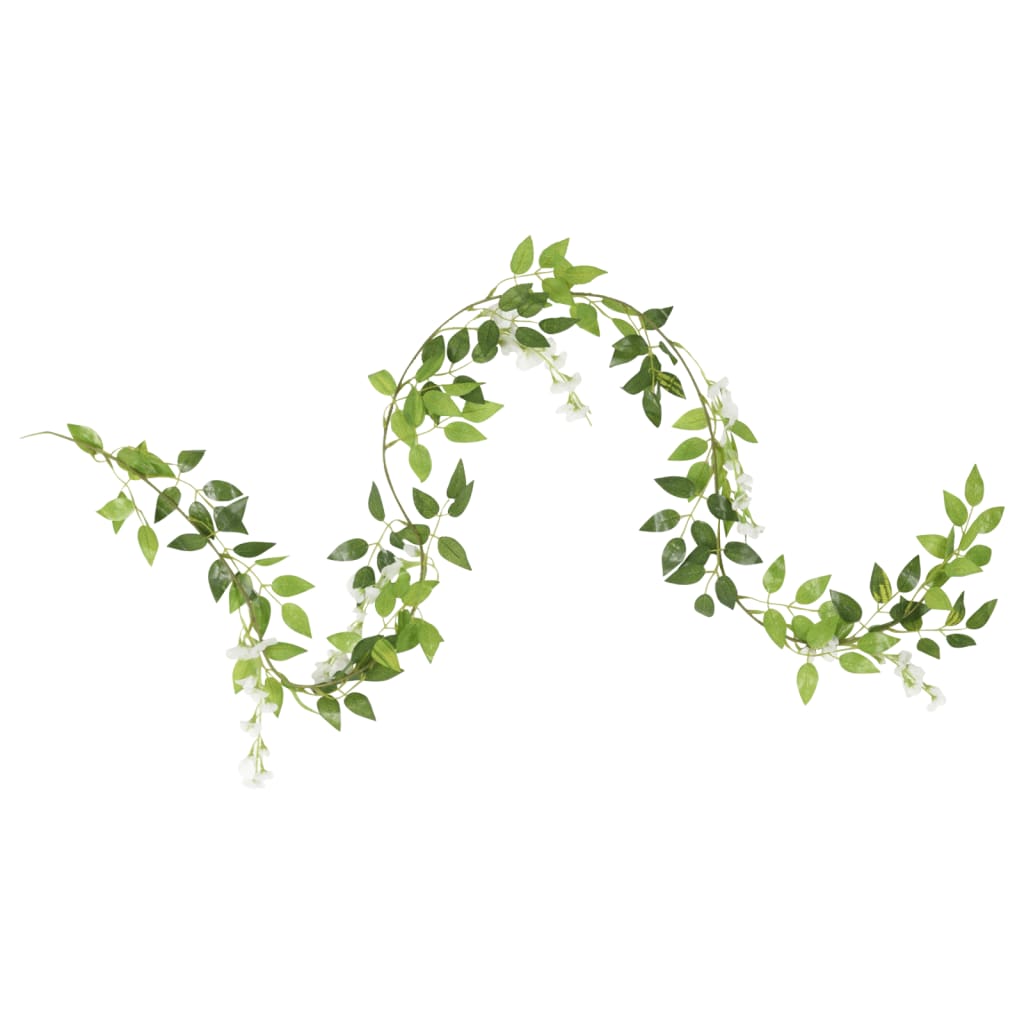 Flower Garlands Flowers 6 pcs. White 200 cm\