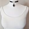 Gothic Vampire Cameo Pendant Choker Velvet Necklace for Women Fashion Pagan Witchcraft Jewelry Female Gifts Creative Punk ChokerGood product