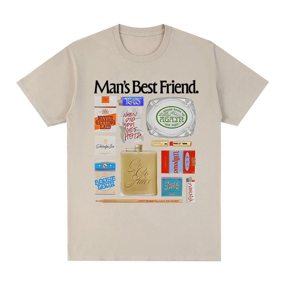 Mans Best FRIEND ObJect TShIrt T Shirt Summer Singers Same StyleTeeshirt Korean Ropa Hombre Summer Cool Breathable Tops