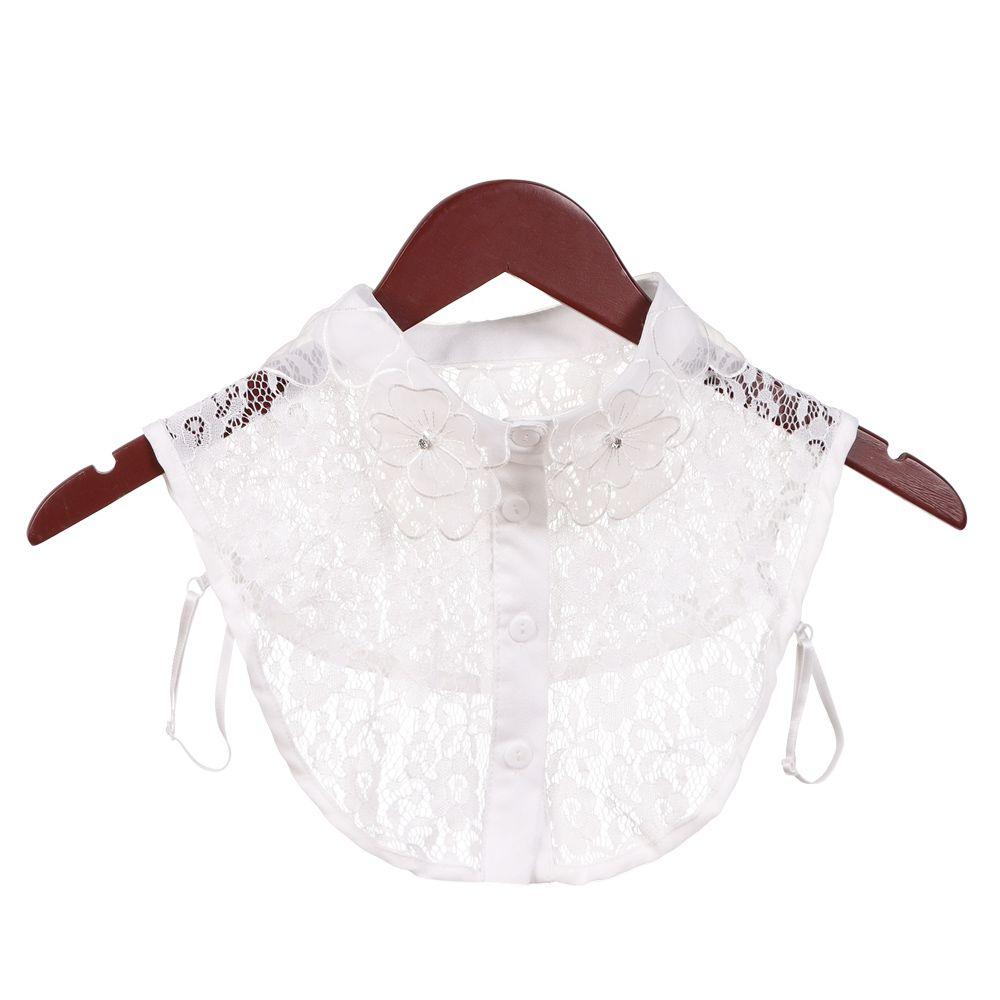 Классический женский хлопковый кружевной накладной воротник в винтажном стиле, съемный аксессуар для одежды, лацкан для блузки, топа, рубашки, ложный воротник, дропшиппинг