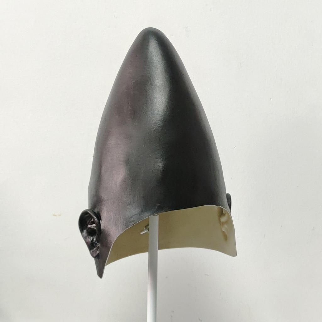 High-top hood Bald alien headgear Ballroom makeup props, Halloween props, full head of hair, scalp