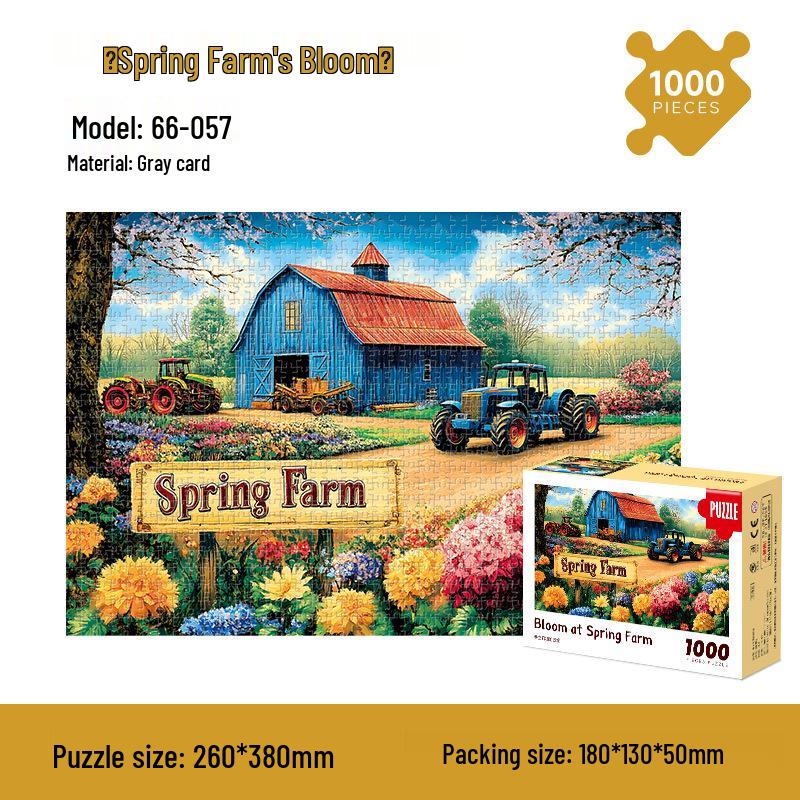 Мультяшный пазл из 1000 деталей для взрослых и детей - Сложная развивающая игрушка для снятия стресса, подарок