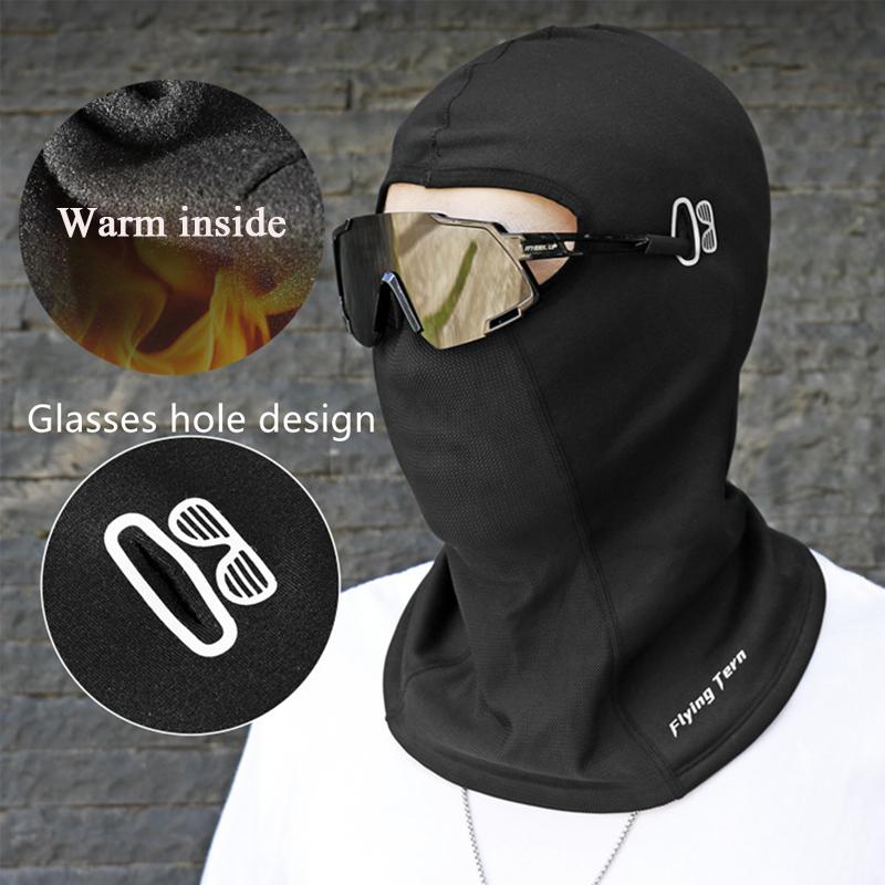 Зимняя велосипедная Балаклава, спортивная маска на открытом воздухе, женская утепленная маска для шеи, капюшон для мотоцикла, ветрозащитная термозащитная зимняя маска-шарф для мужчин