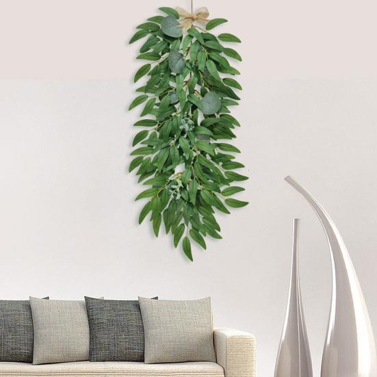 Настенный искусственный лист ивы, реалистичный, неувядающий, не увядающий, гнущийся, прозрачный, лоза