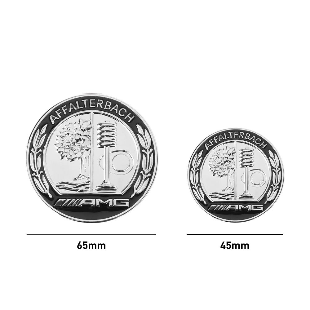 1Pcs 45/65MM Car Metal Side Body C-pillar Sticker Trunk Badge For Mercedes Benz A B C R G Class AMG W211 W204 W210 W251 CLA GLA