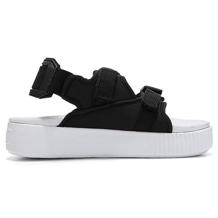 (WMNS) PUMA Платформа Шлепанцы YLM 19 'Черный Белый' Женские 369424-01