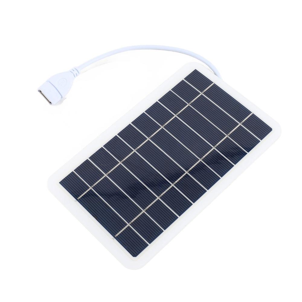 5V 2W Solar Panel High Efficiency Solar Cell Panel Durable USB Solar Charger  Outdoor Use