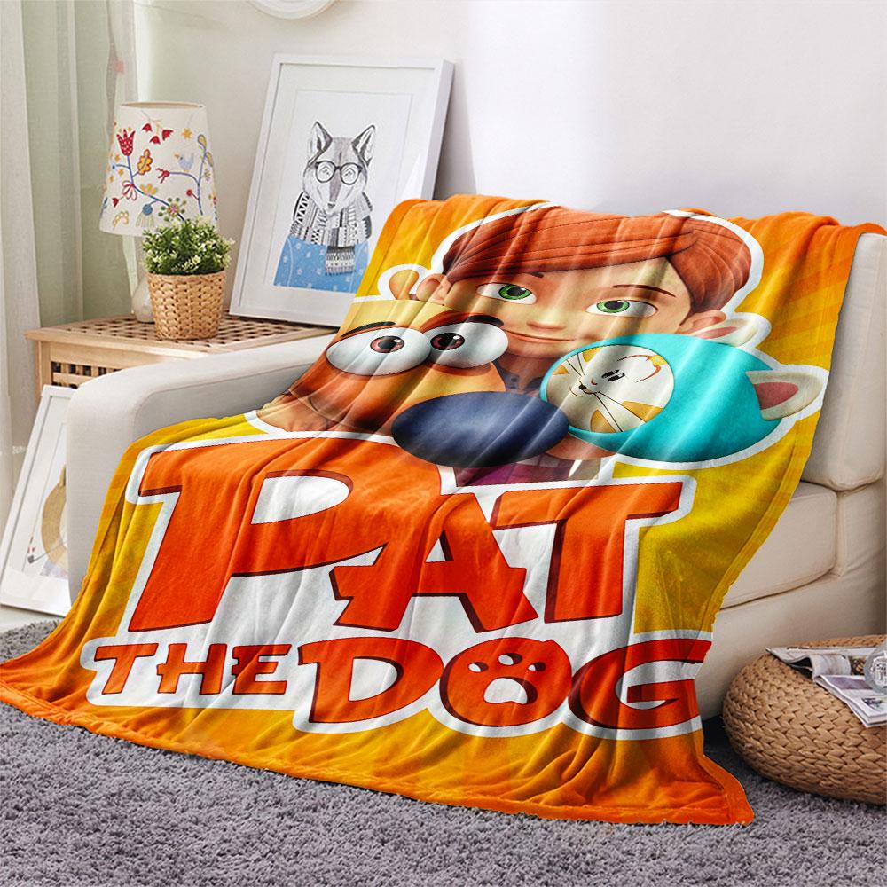 1PC Pat the Dog Blanket, High quality Comfortable for All Seasons, Home Decor, Warmth and Comfort