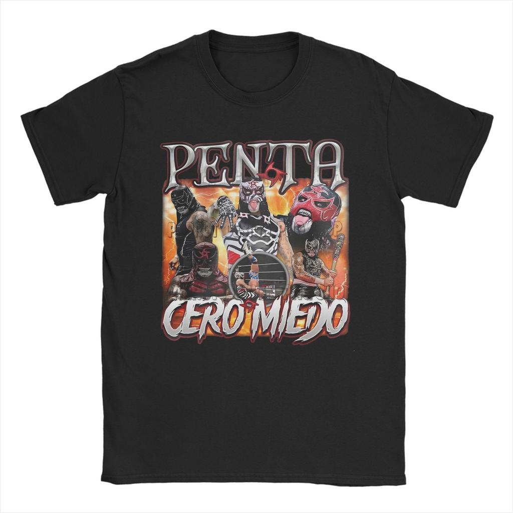 Печатная футболка Penta Zero Miedo Винтажный Ретро Дизайн 5796736663.1889 Для Унисекс Хлопковая Футболка С Коротким Рукавом Одежда