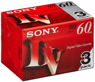 Sony Мини цифровая видеокассета 3 тома упаковка 3DVM60R3