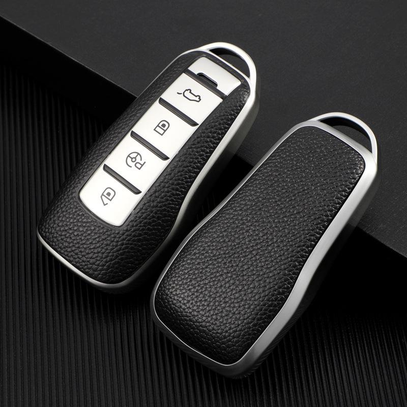 2019 Xiaopeng G3 Чехол для ключа автомобиля: Премиальная кожаная текстура, Полное покрытие, Защита от падений для мужчин и женщин