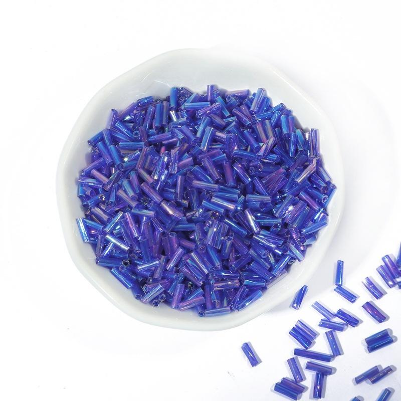 300 шт. 2x6 мм спиральные трубчатые бусины, аксессуары для одежды, изготовление платьев, сделай сам, спиральные стеклянные бусины для изготовления ювелирных изделий, браслетов, стекляруса, крутые трубчатые бусины