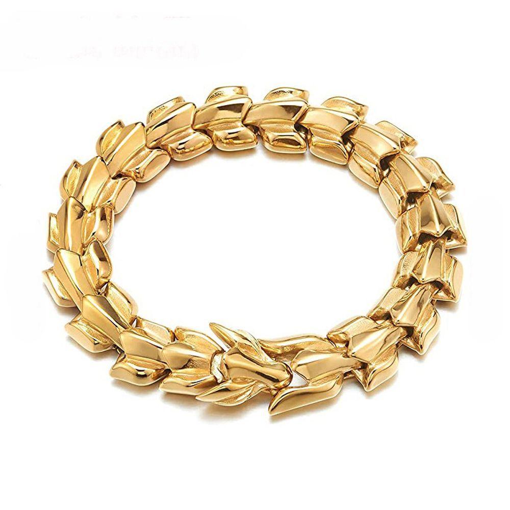 Silver Retro Dragon Men's Accessories Teenager jewelry Gold Dragon Bracelet Chain Bracelet