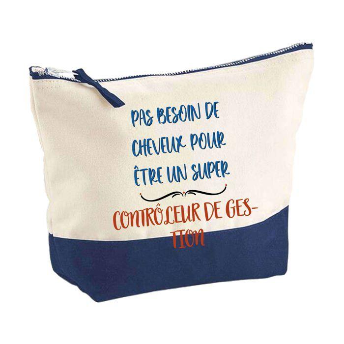Trousse de maquillage - PLANETEE - Consultant pas besoin de Cheveux - Grand format - Coton - Impression HD - Fabriquée en France