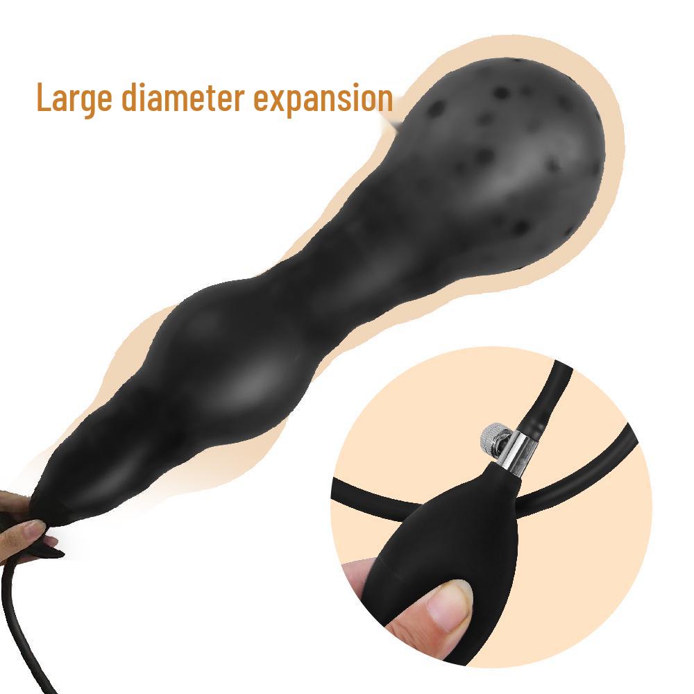 Телескопическая очень длинная надувная анальная пробка: Глубокое введение силиконовый дилататор для мужчин и женщин