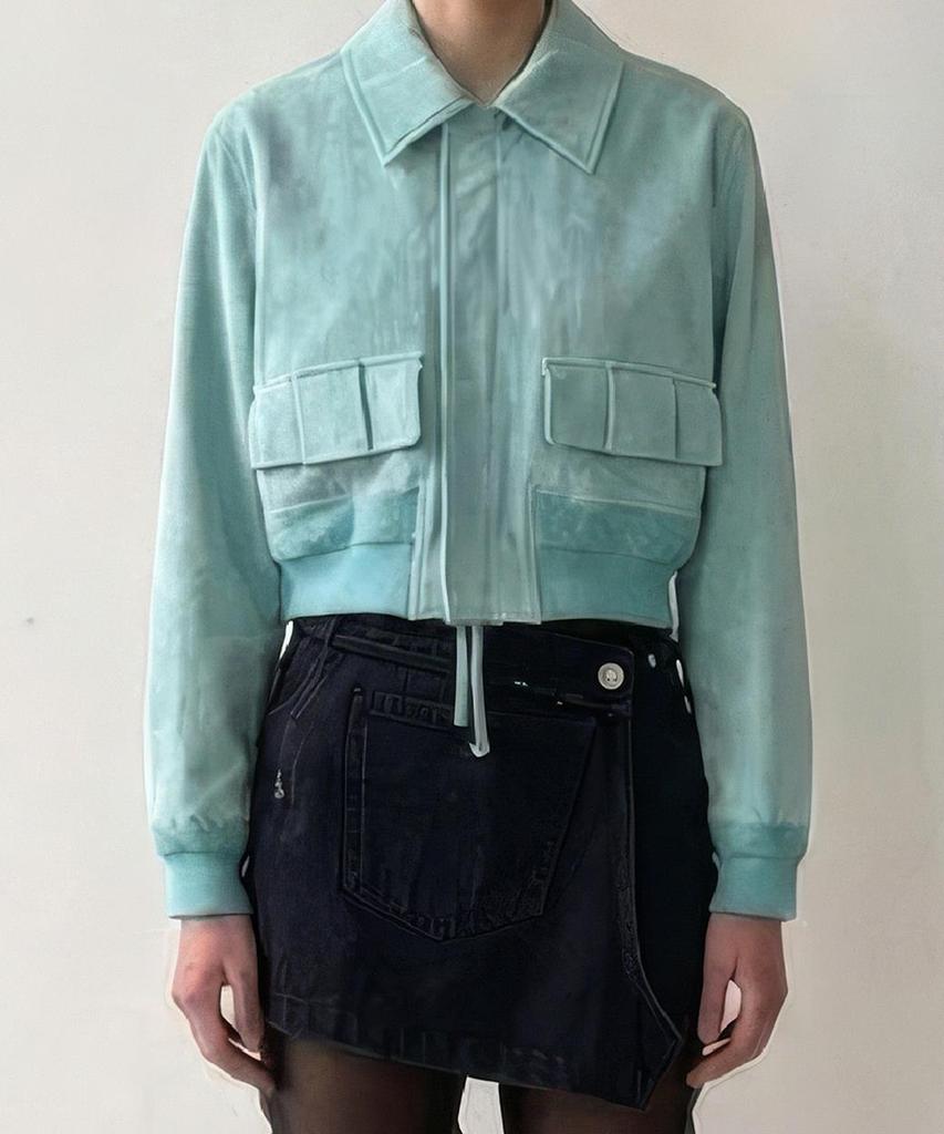Recode Suede Cropped Jacket R0Jas26200Bux