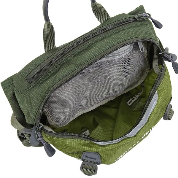 Сумка поясная мужская/женская Montbell, нейлон, зеленая (ТИМ) 1133198