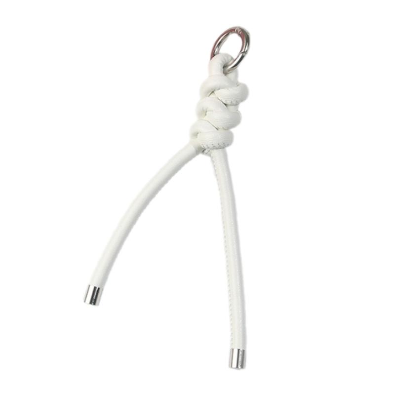 Handcrafted Triangular PU Leather Rope Keychain Lightweight Keyring Ornament Decors For Everyday Use or Travel