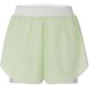Womens Running Series Reflective Night Vision Breathable Comfortable Woven Two-In-One Sports Shorts Women Shorts Green 2012D249-300