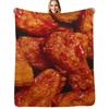 Chicken Wings 9 Throw Blanket Soft Bedroom Blanket for Night Sleeping