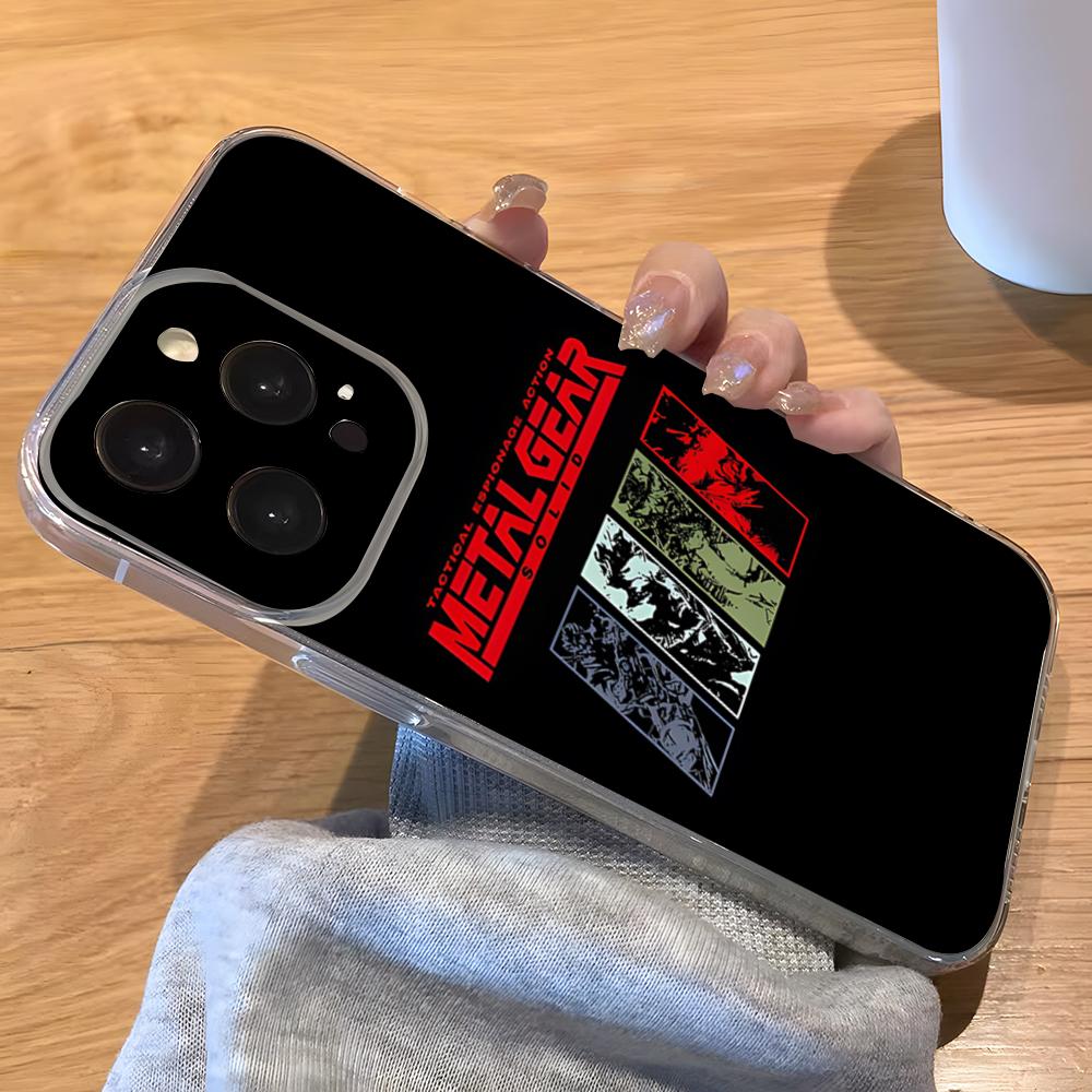 M-Металлическая шестеренка Solid Чехол для телефона Для IPhone 17 Pro Max 16 15 14 Pro Max 13 11 Xs Xr 8 7Plus Прозрачная крышка