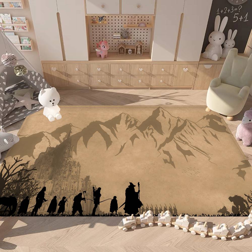 Fantasy Movie The L-Lord Of The R-Rings Entrance Door Mat Washable Non-Slip Living Room Sofa Chairs Area Mat Welcome Doormat