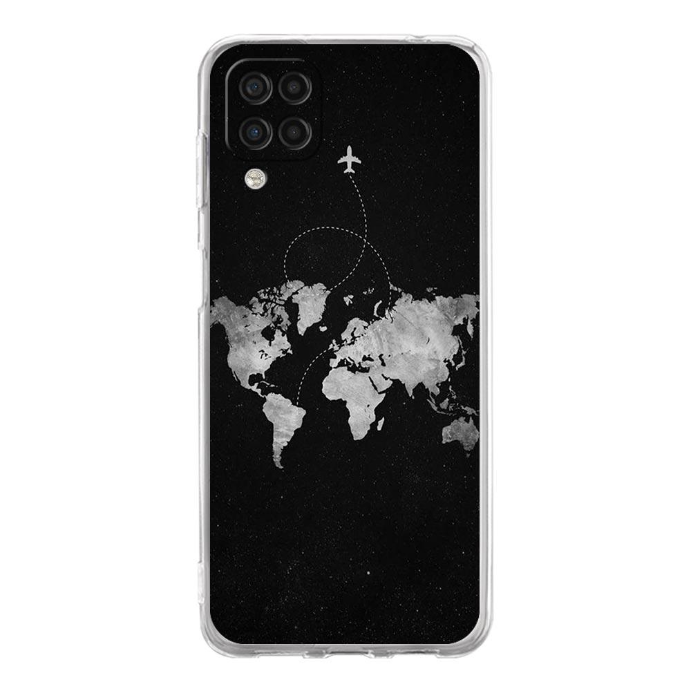 Чехол для телефона Samsung A13 A33 A35 A55 A73 A53 A23 A51 A71 A21S A31 A41 A05s A03S A15 A25 5G Мультяшный Мир карта пейзаж направление