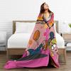The Lizzie McGuire Blankets  Flannel Funny Soft Throw Blanket for Bedspread Decoration