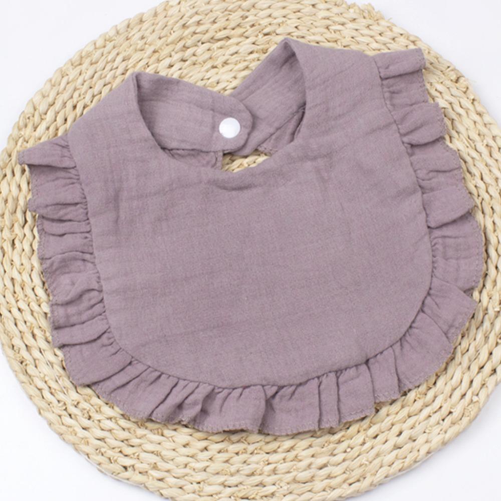 Soft Muslin Baby Bibs Solid Colored Teething Drooling Bib Bandana Drool Bibs  Boys Girls
