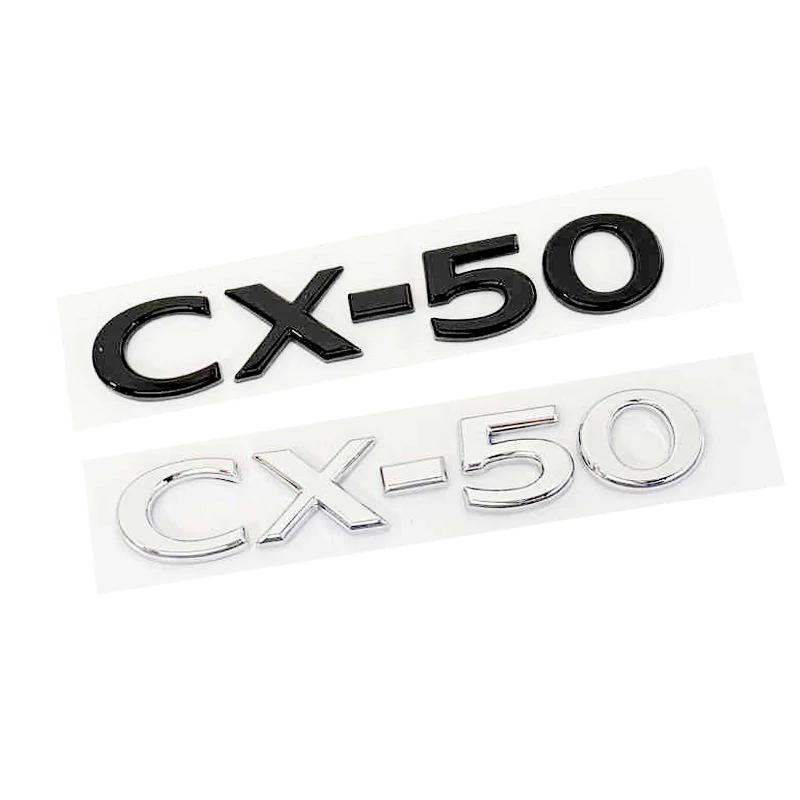 ABS Car Body Fender Side 3D Letter Emblem for Mazda CHR CX4 CX5 CX7 CX30 CX50 CX60 CX90 Rear Trunk Badge Replaced Sticker AA46